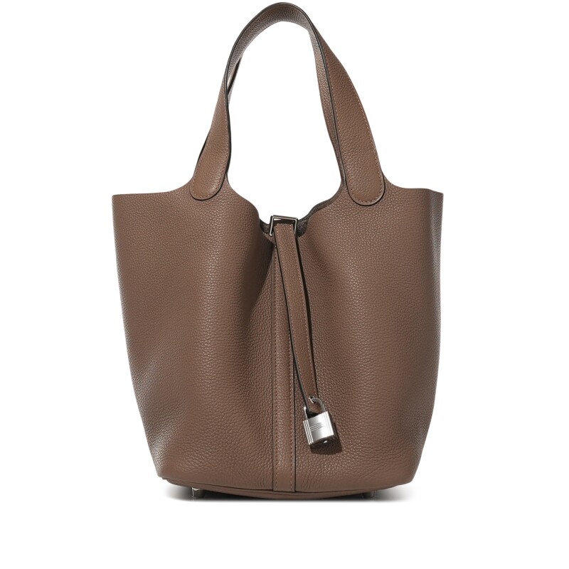 Hermès Beige de Weimar Clemence Picotin Lock 22 Palladium Hardware - Image 1